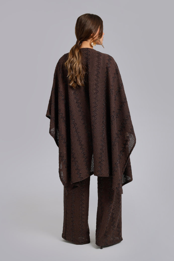 Zigzag-Embroidered Kimono