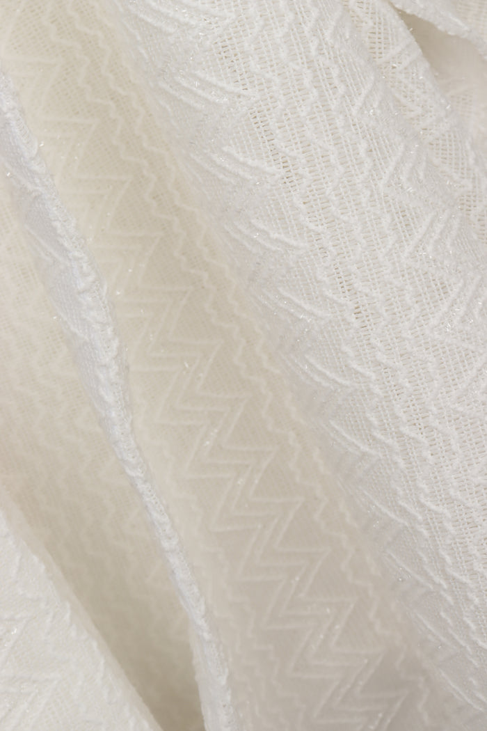 Zigzag-Embroidered Kimono