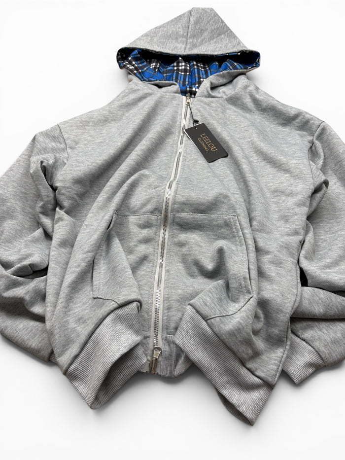 Zip Up Reversible Hoodie