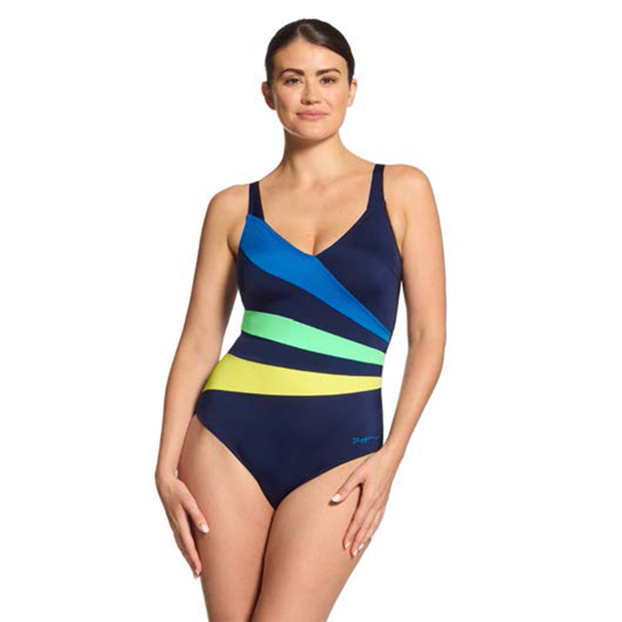 ZOGGS Women's Wrap Panel Classicback - Sea Frond Print